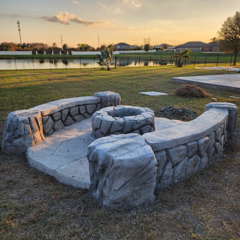 Custom rock waterfall and water feature project by The Waterfall Builders